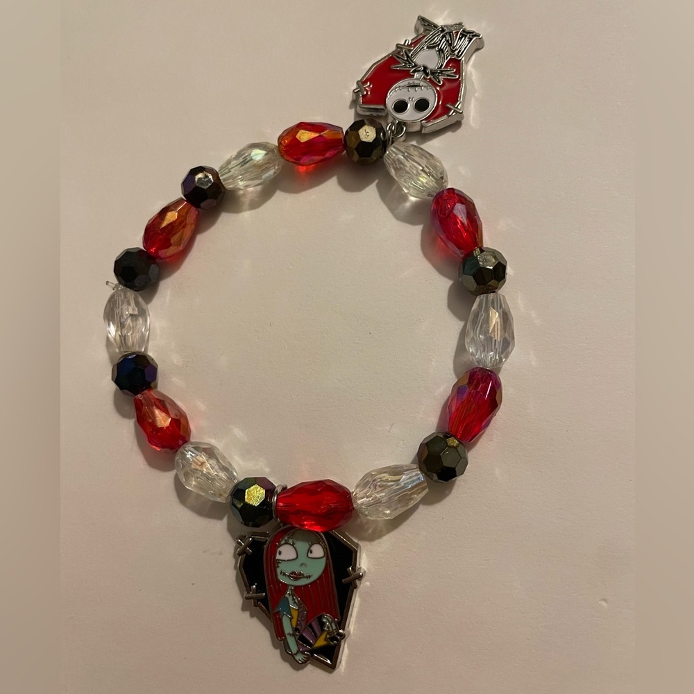 Nightmare before Christmas Jack and Sally bracelet